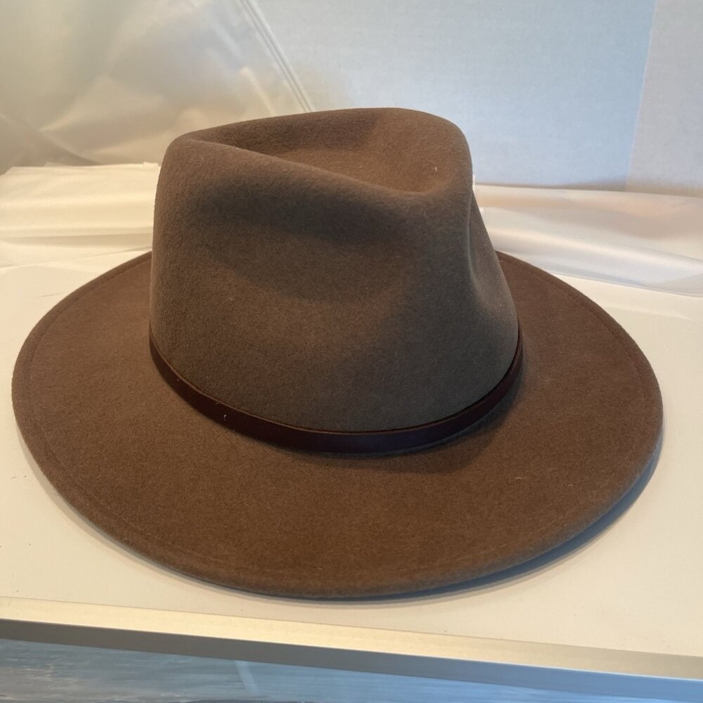 Indiana Jones Style hat MILLER HATS Brown 8X BEAVER fur felt Cowboy Size 7‎ 1/4